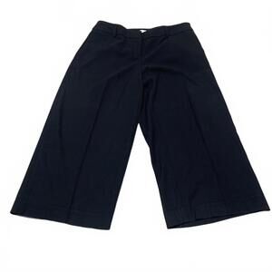 Laundry by Shelly Segal Women's Size 10 Navy Cropped Dress Gaucho Pants